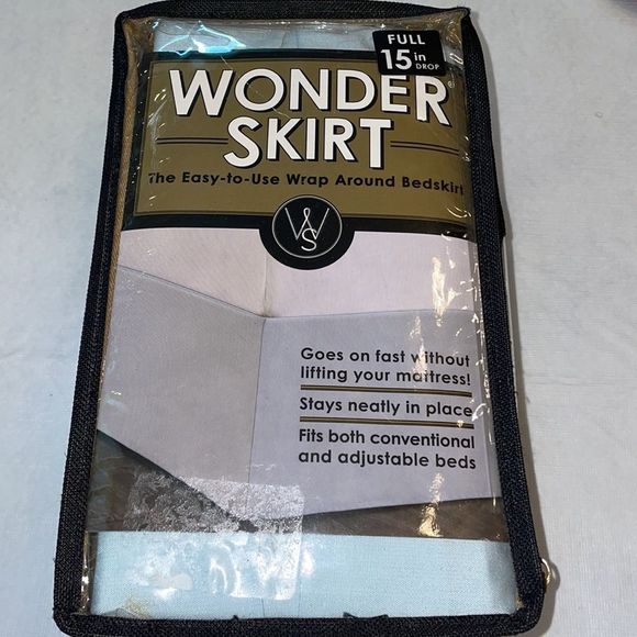 Wonder Skirt Bedskirt Full Size 15” Drop - Picture 2 of 3